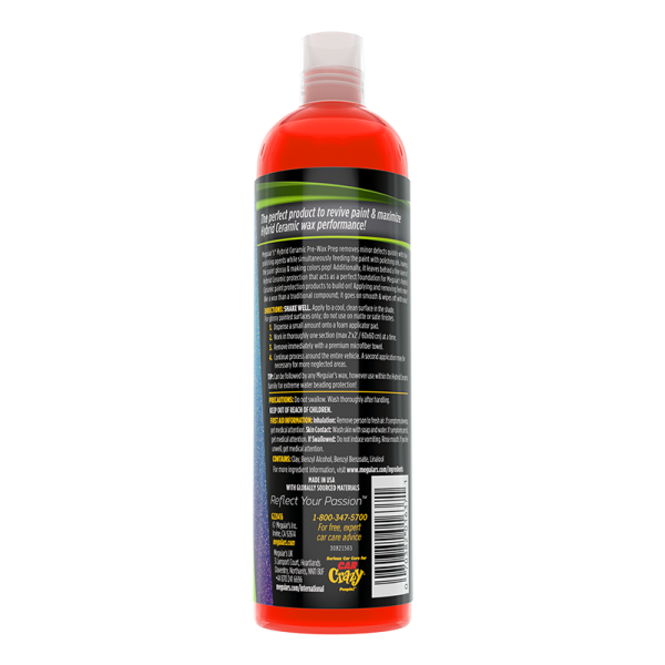 Meguiars Hybrid Ceramic Pre-Wax Prep Kratzentferner Politur 473ml